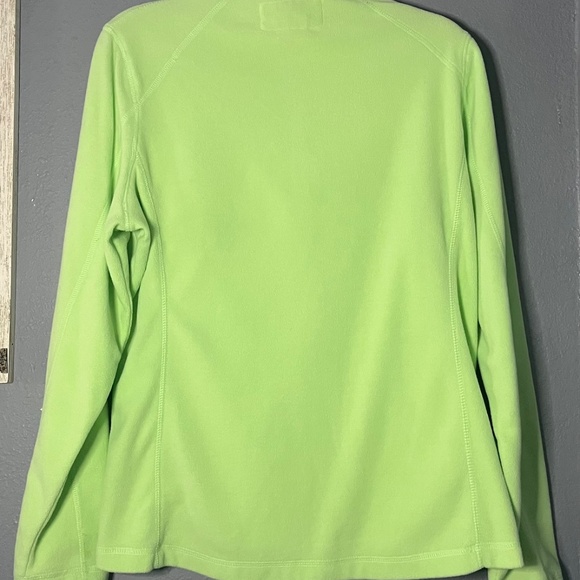 Lady Drake Fleece Pullover Women’s Large 1/4 Zip Polyester Lime Green - Picture 7 of 8